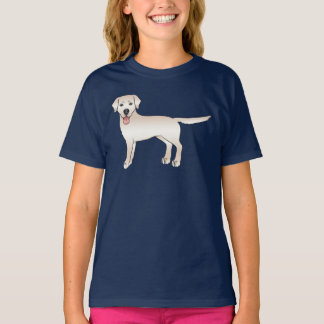 English Cream Labrador Retriever Cartoon Dog T-Shirt