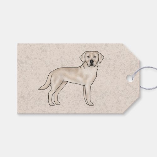 English Cream Labrador Retriever Cartoon Lab Dog Gift Tags