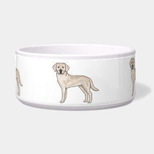 English Cream Labrador Retriever Cartoon Lab Dogs Bowl