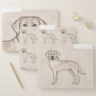 English Cream Labrador Retriever Cute Lab Dog File Folder