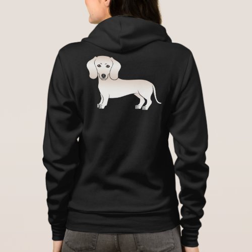 English Cream Smooth Coat Dachshund Cartoon Dog Hoodie