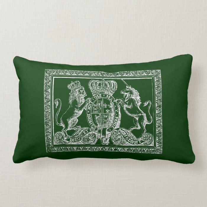 English Crest Throw Pillows