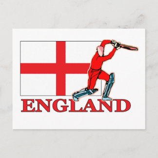 English Cricket Player Postcard