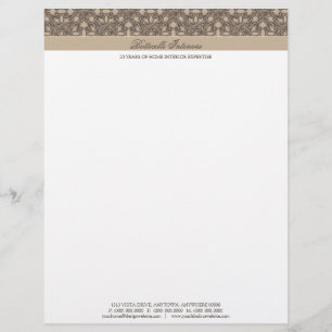 English Damask Letterhead