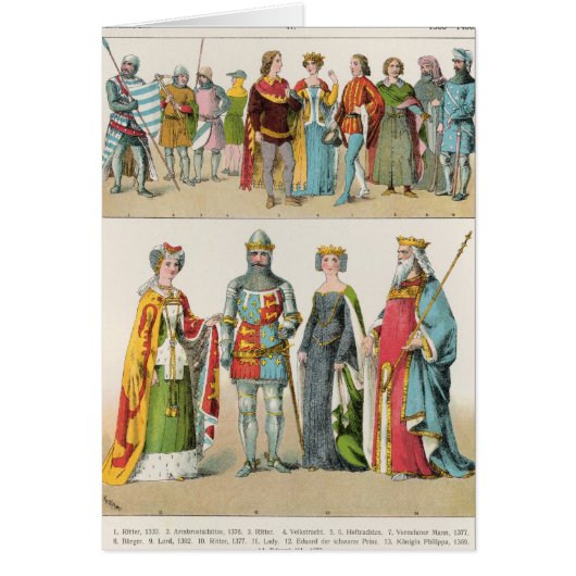 English Dress Cards (Front)