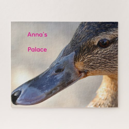 English Duck Photo Personalized Jigsaw Puzzle