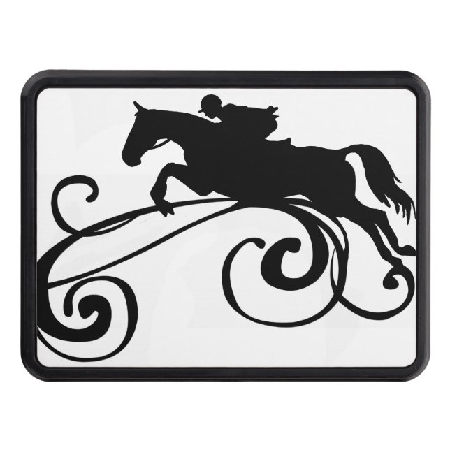 English Equestrian Flourish Hitch Cover (Front)