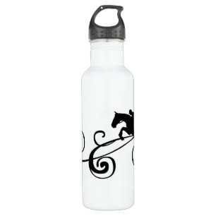 English Equestrian Flourish Stainless Steel Water Bottle