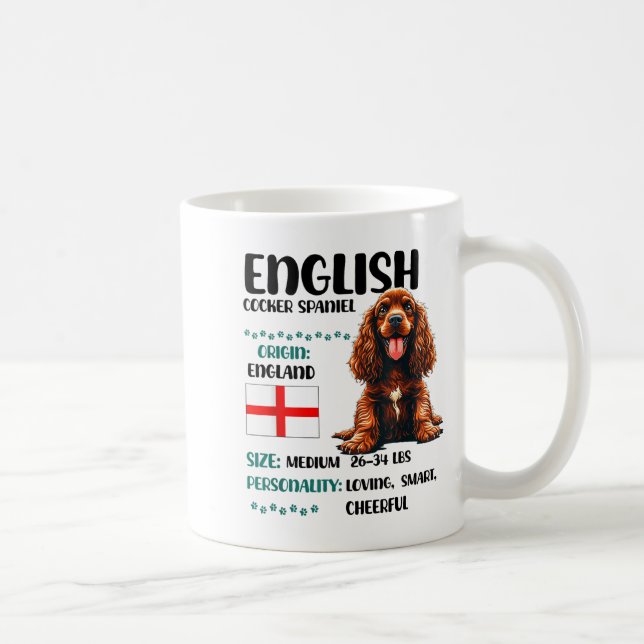 English Er Spaniel Origin Funny Er Spaniel Lover  Coffee Mug (Right)