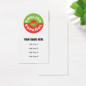 English Español bilingual symbol (Desk)