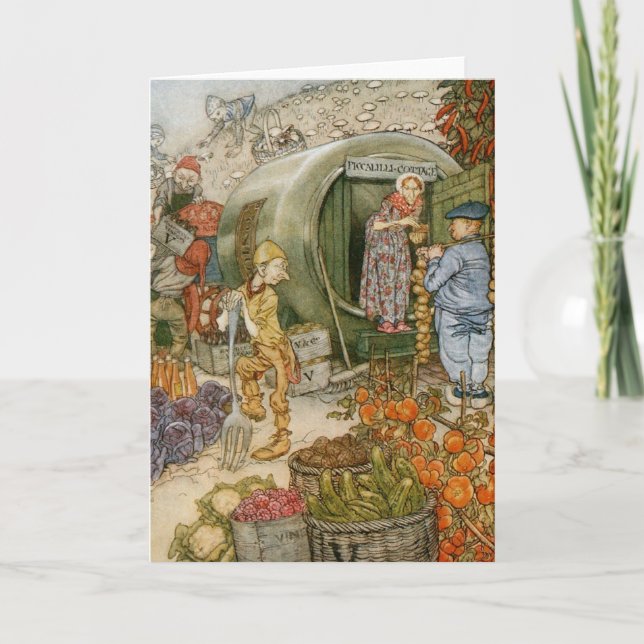 English Fairy Tale (Blank Inside) Card (Front)