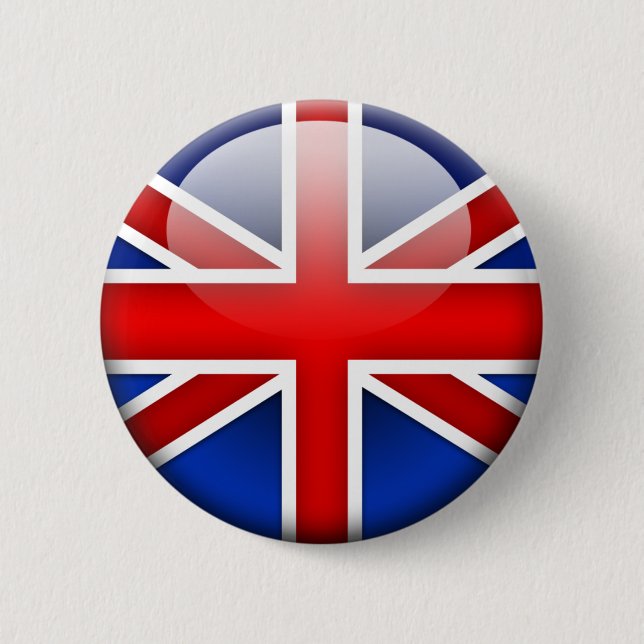 English Flag 2.0 Pinback Button (Front)