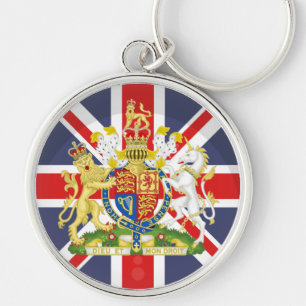 English Flag and Royal Crest PRIDE Keychain