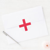 English Flag Classic Round Sticker (Envelope)