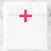 English Flag Classic Round Sticker (Bag)