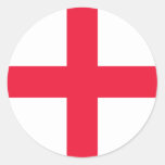 English Flag Classic Round Sticker