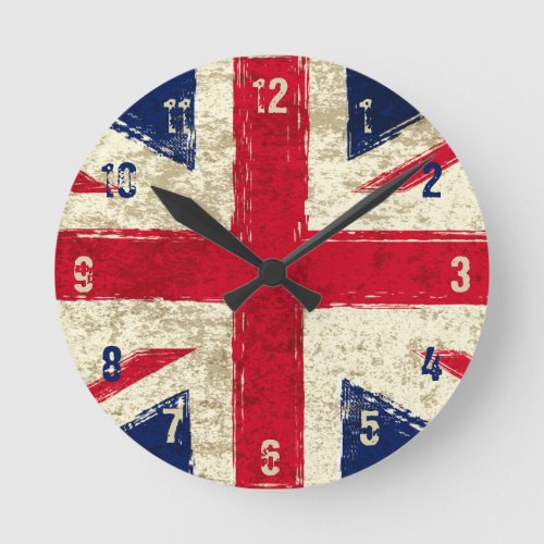 English flag clock _ Kook Art _ Wall Clock