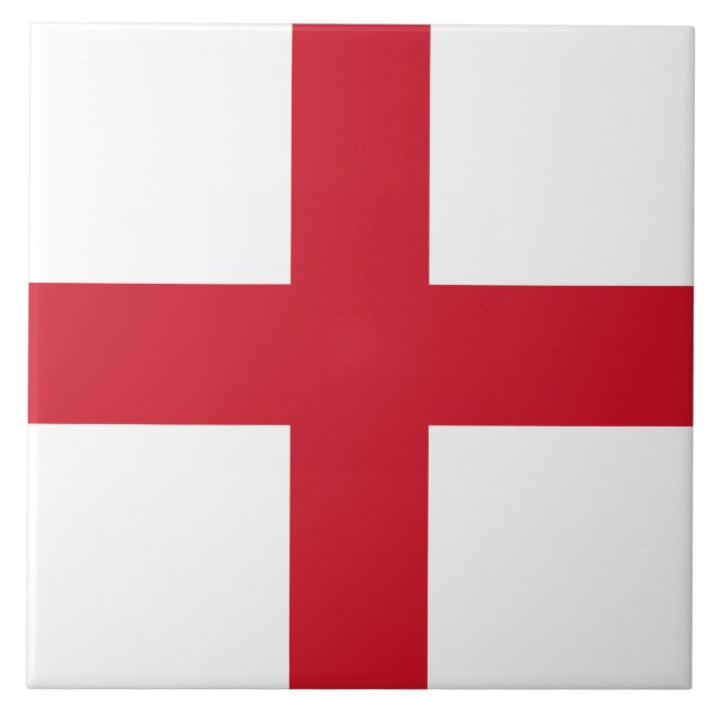 English Flag (England) Ceramic Tile (Front)