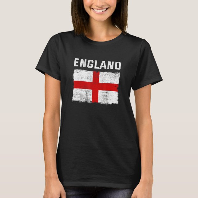 English Flag England St George Cross T-Shirt (Front)