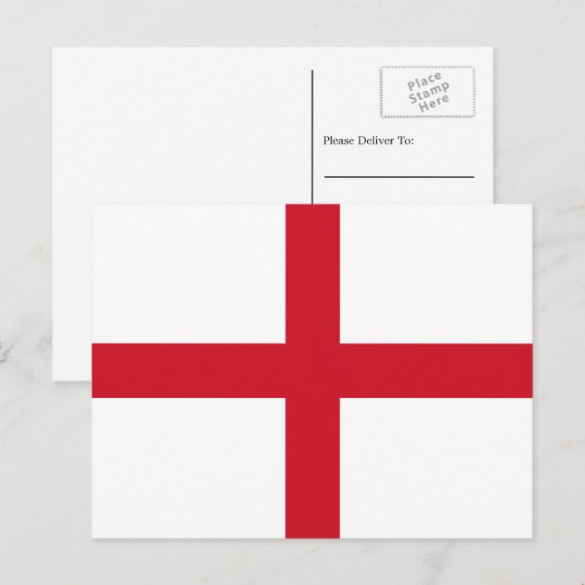 English Flag, Flag of England Postcard (Front/Back)