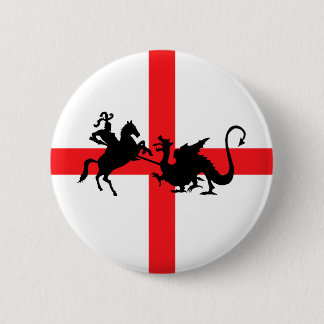 English flag George and the Dragon Button