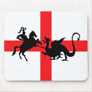 English flag George and the Dragon Mouse Pad