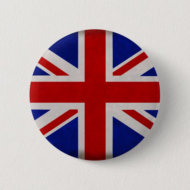 English flag of England textured Pinback Button (Front)