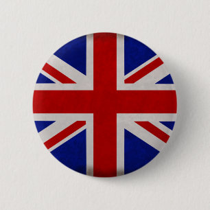 English flag of England textured Pinback Button