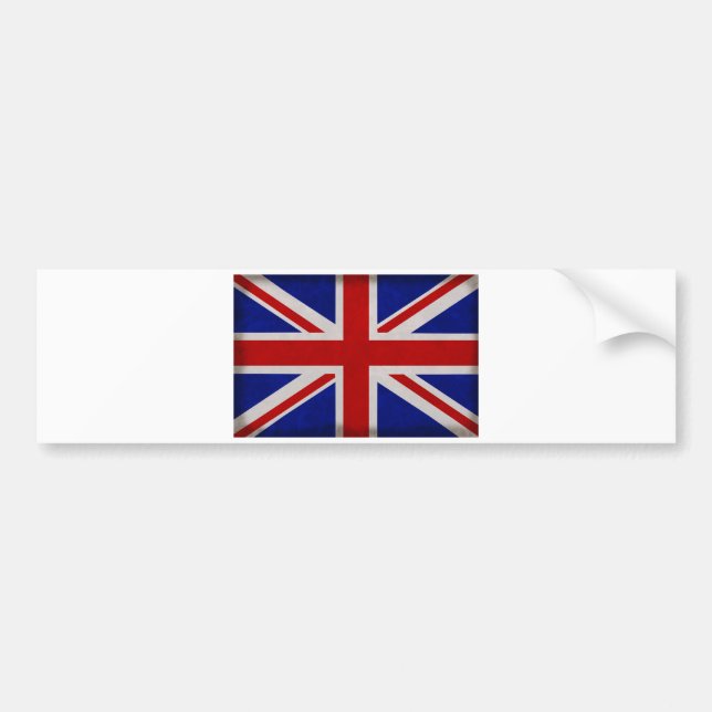 English Flag of Textured England Bumper Sticker (Front)