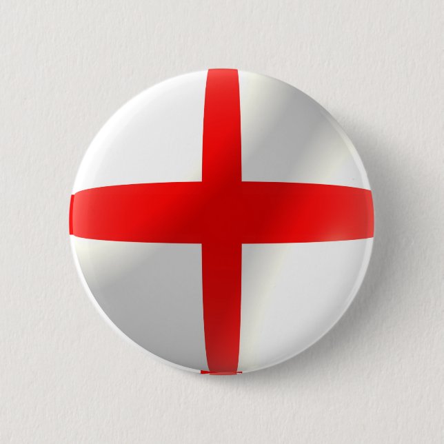English Flag Pinback Button (Front)