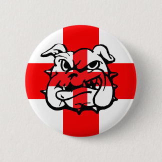 English flag pinback button