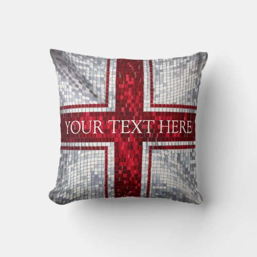 ENGLISH FLAG THROW PILLOW