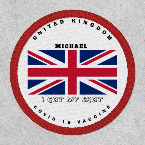 English Flag Vaccinated Covid_19 Patch