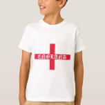 English Flag White Text T-Shirt