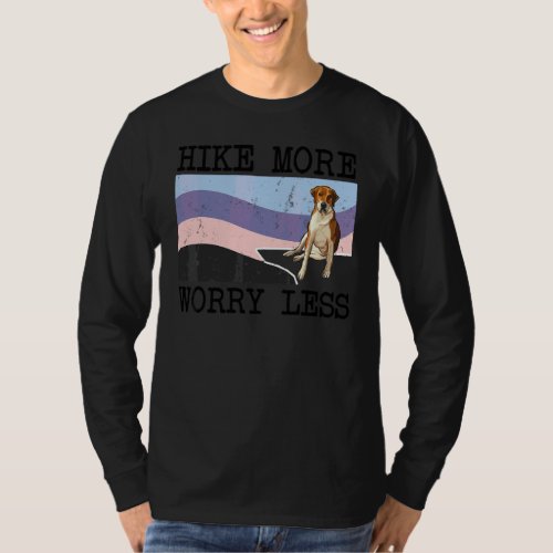 English Foxhound Hike More Worry Less Graphic Hiki T-Shirt