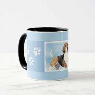 English Foxhound Painting - Cute Original Dog Art Mug
