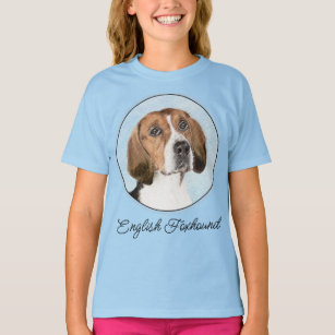 English Foxhound Painting - Cute Original Dog Art  T-Shirt