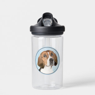 English Foxhound Painting - Cute Original Dog Art Water Bottle