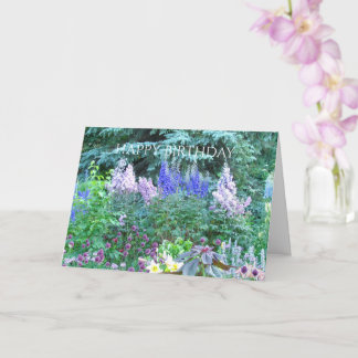 English Garden  Birthday Greeting Card