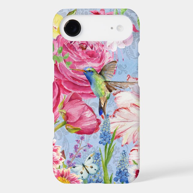 English garden blue Case-Mate iPhone case (Back)