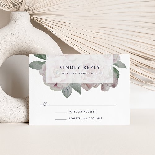 English Garden Floral RSVP Card