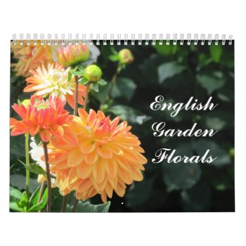 English Garden Florals Calendar by Koobear at Zazzle