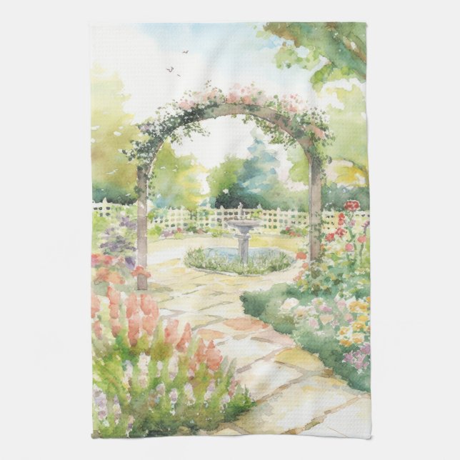 English Garden  Kitchen Towel (Vertical)