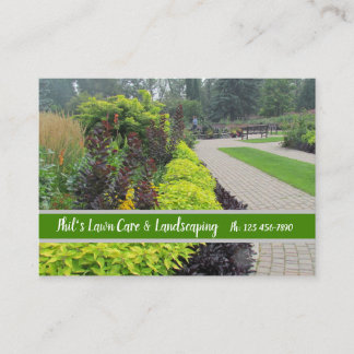 English Garden Landscaping Business Card