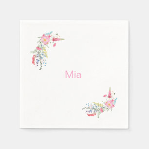 English Garden Personalized Birthday Party Napkins