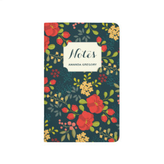 English Garden Personalized Floral Journal