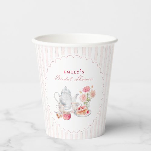 English Garden Tea Party Bridal Shower Paper Cups