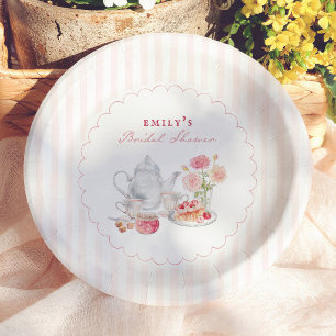 English Garden Tea Party Bridal Shower Paper Plates