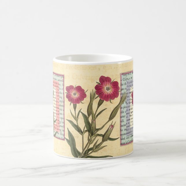 English Gardener Cottage Botanical Collage Coffee Mug (Center)