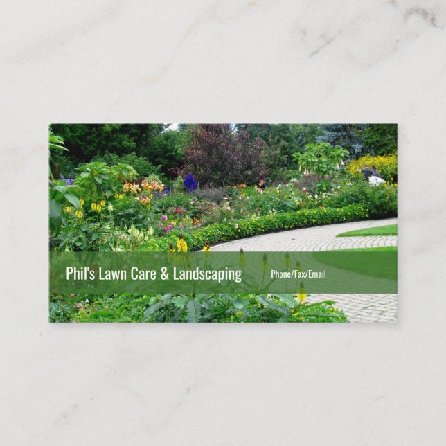 English Gardens Landscaping Business Card (Front)